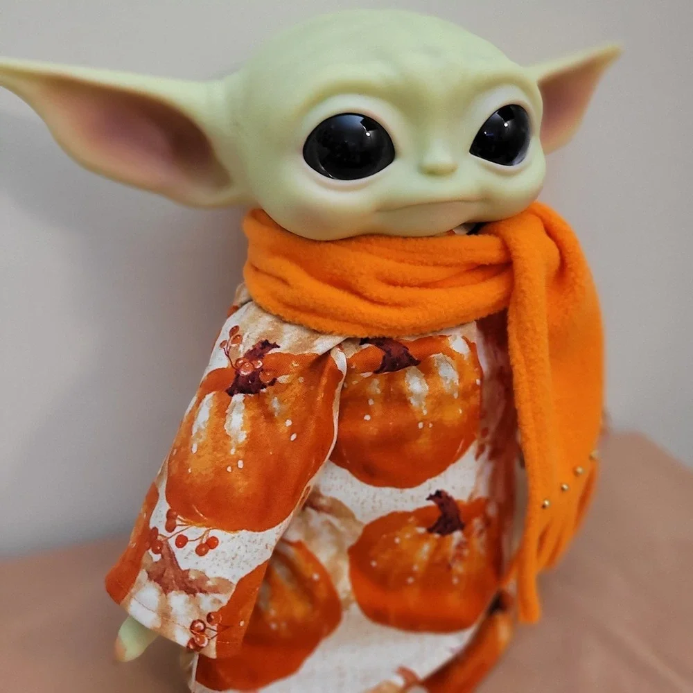 2pc. Fall Pumpkin Outfit & Scarf set for 11